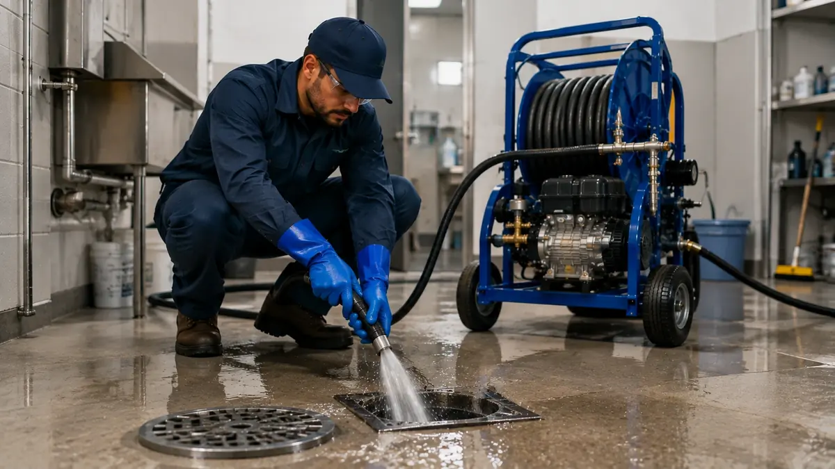 Floor Drain Hydro Jet Cleaning in La Honda