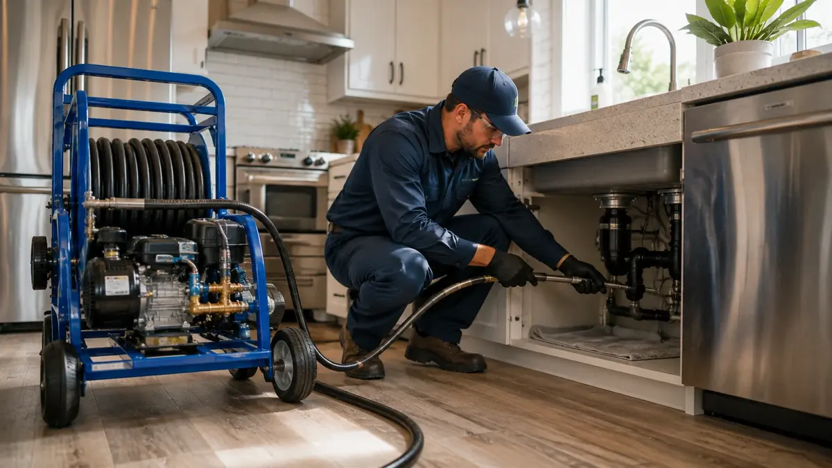 Kitchen Drain Hydro Jetting in La Honda