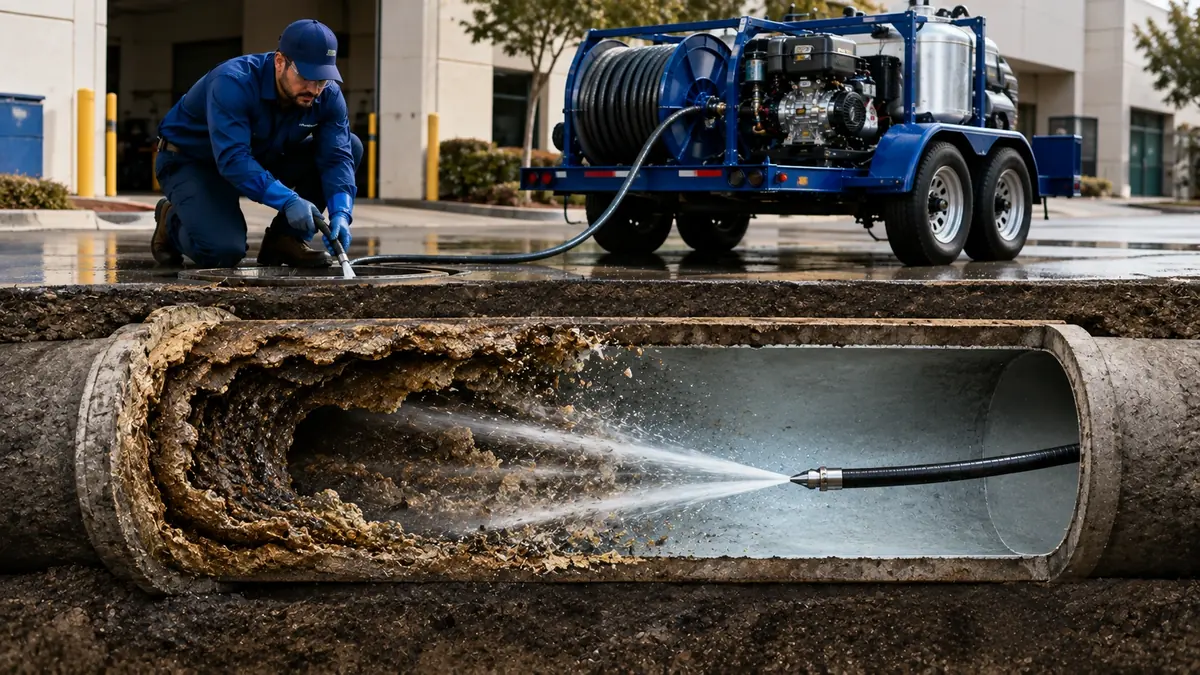 Sewer Pipe Descaling in La Honda